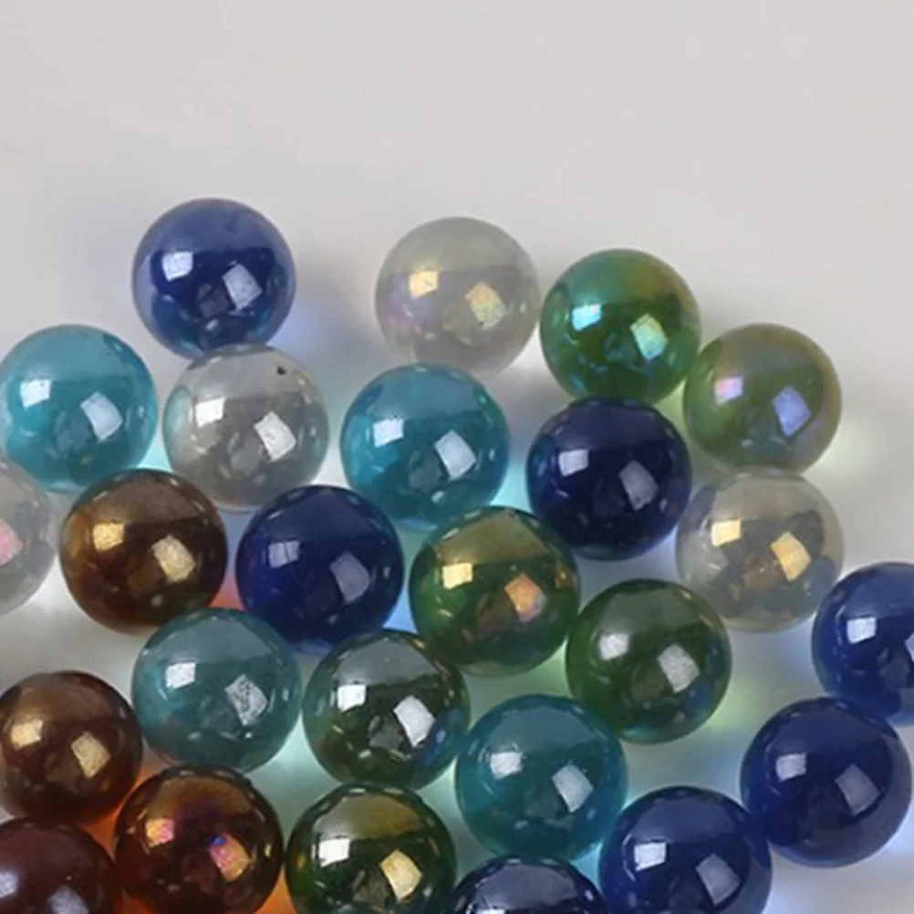 

40pcs 16mm Transparent Round Beads Bearings Ball Children Toys for Little Kids(Color Random) transparent beads