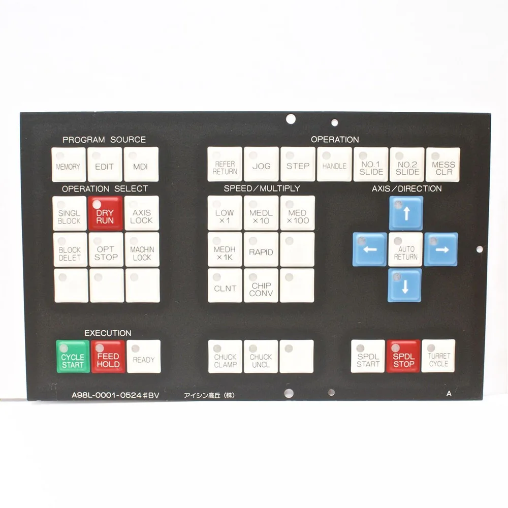 

For Fanuc A98L-0001-0524#BV Industrial Protective Film Overlay Keypad Membrane