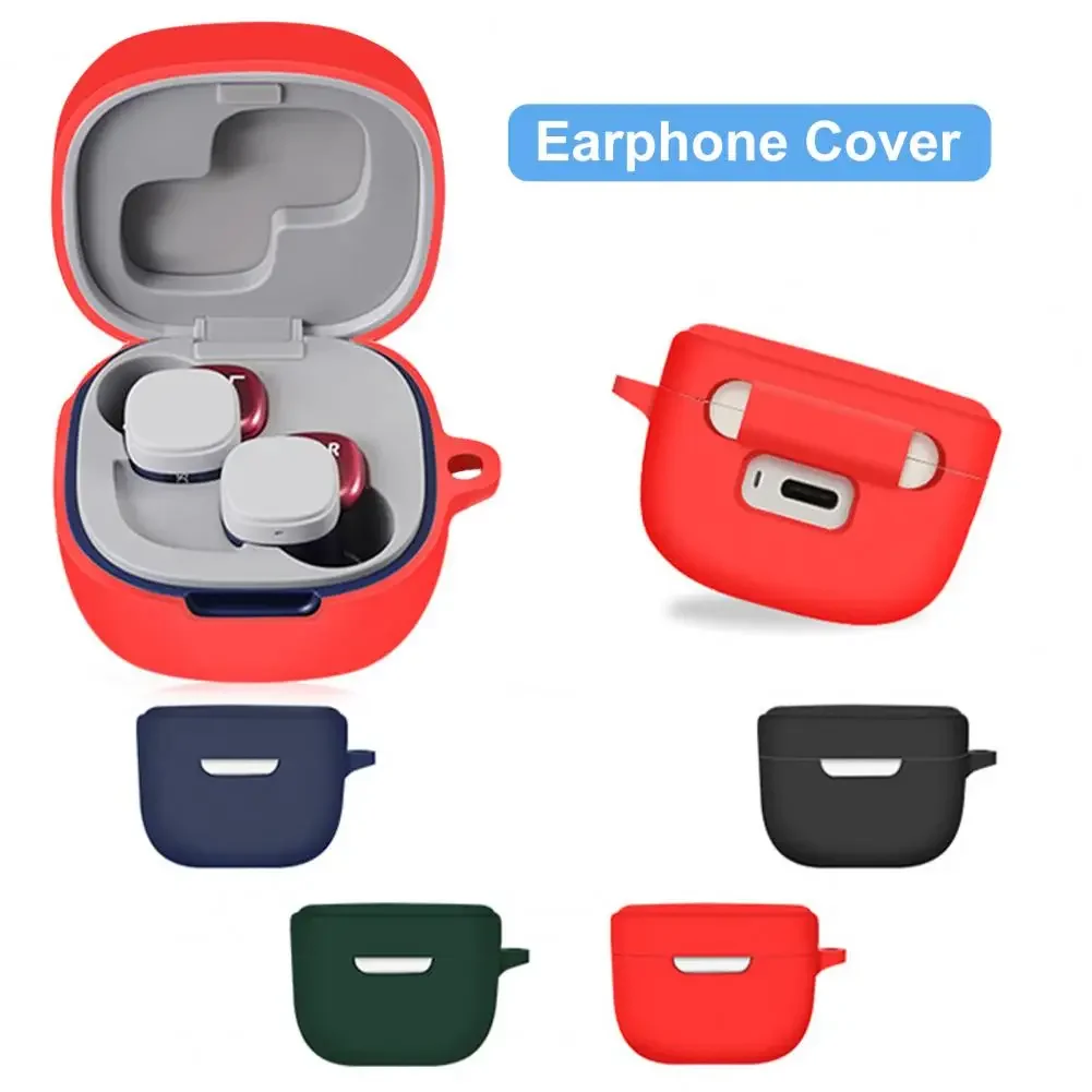 High Quality For ATH SQ1TW WH Case Headset protective Sleeve Silicone Charging Compartment Storage With Hook