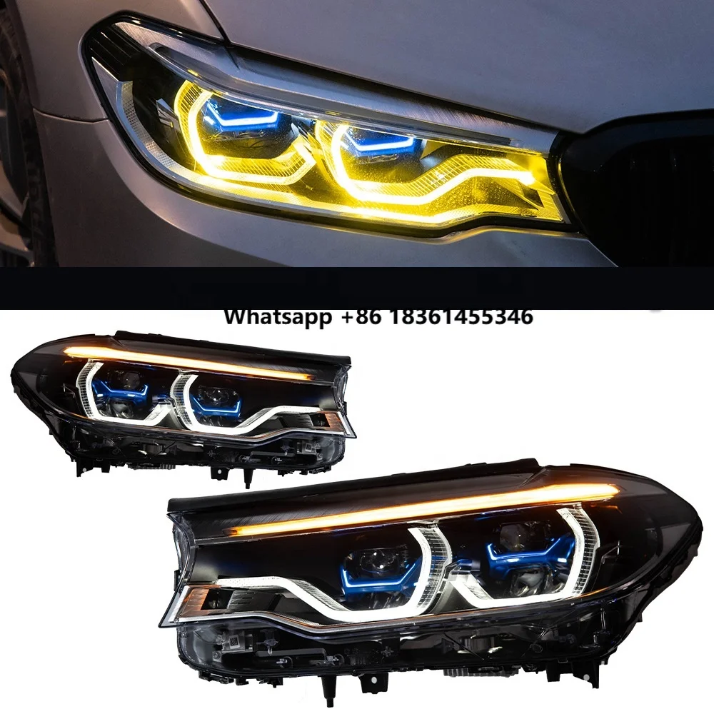 

G30 Pre LCI Upgrade Angel Eye Car LED Front Headlight for 5 Series 2018 2019 2020