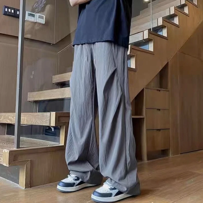 

Straight Male Trousers Cotton Original Clothing Big Size New In Polyester Classic Regular Fit Long Cheap Men's Casual Pants Sale