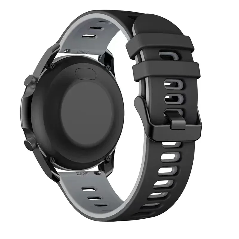 Two-color 20mm 22mm Silicone Strap For Garmin Forerunner 55 265 165 965 255 Music Bracelet Wristband Garmin Venu 3-2/Move Trend