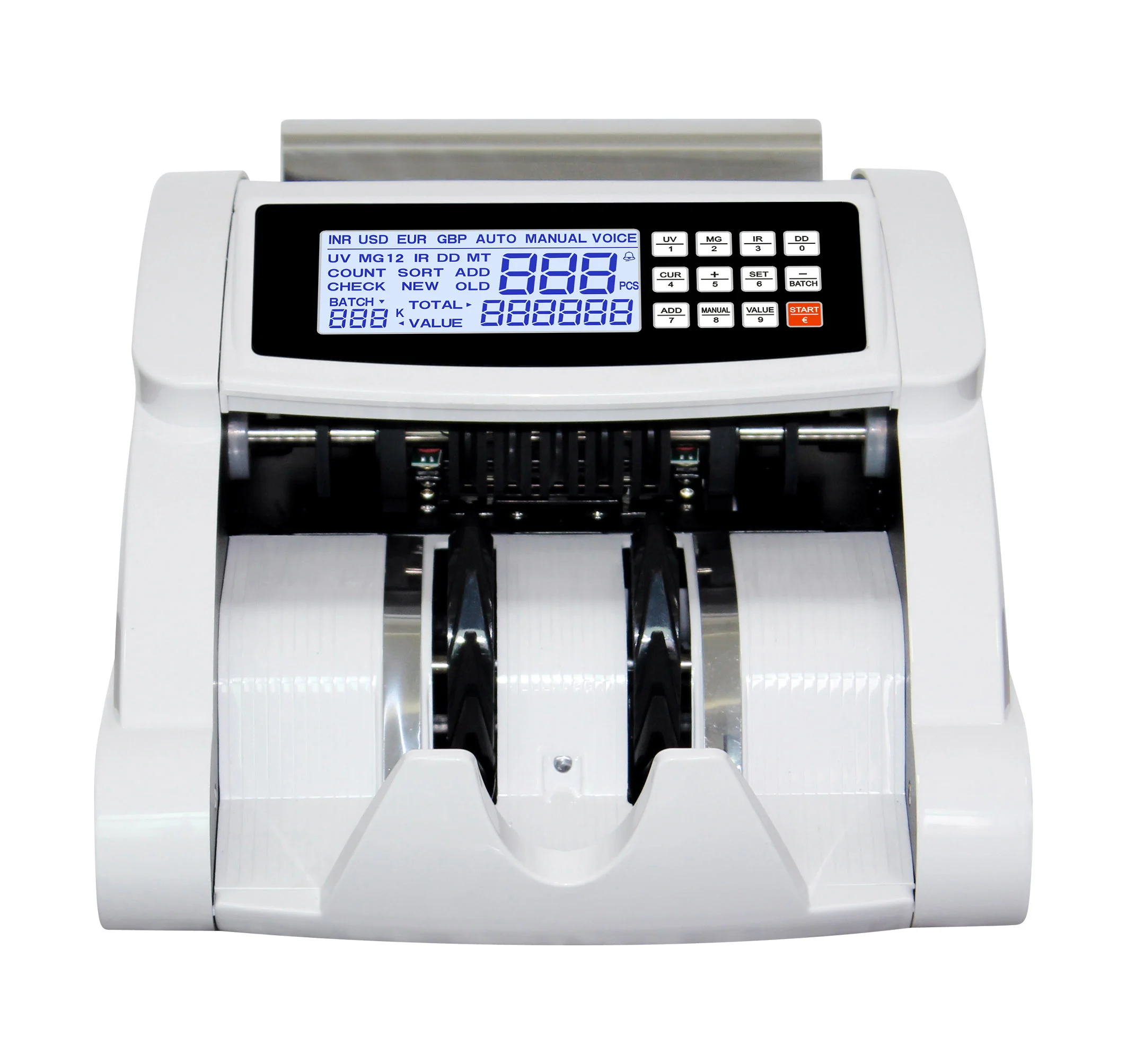 High Speed Cash Counter Banknote Counting Machine for Multiple Currency AL-5700 with UV IR MG Function