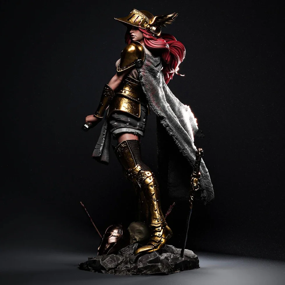 A altura do homem 50mm 75mm 90mm kits de modelo de resina incolor e automontada (impressão 3D) TD-7083/3D