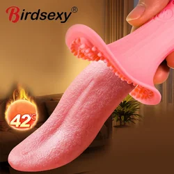 10 Modes Tongue Licking Vibrator For Women G Spot Clitoral Stimulator Dildo Nipple Female Masturbator Vibrators Sex Toys Aldult