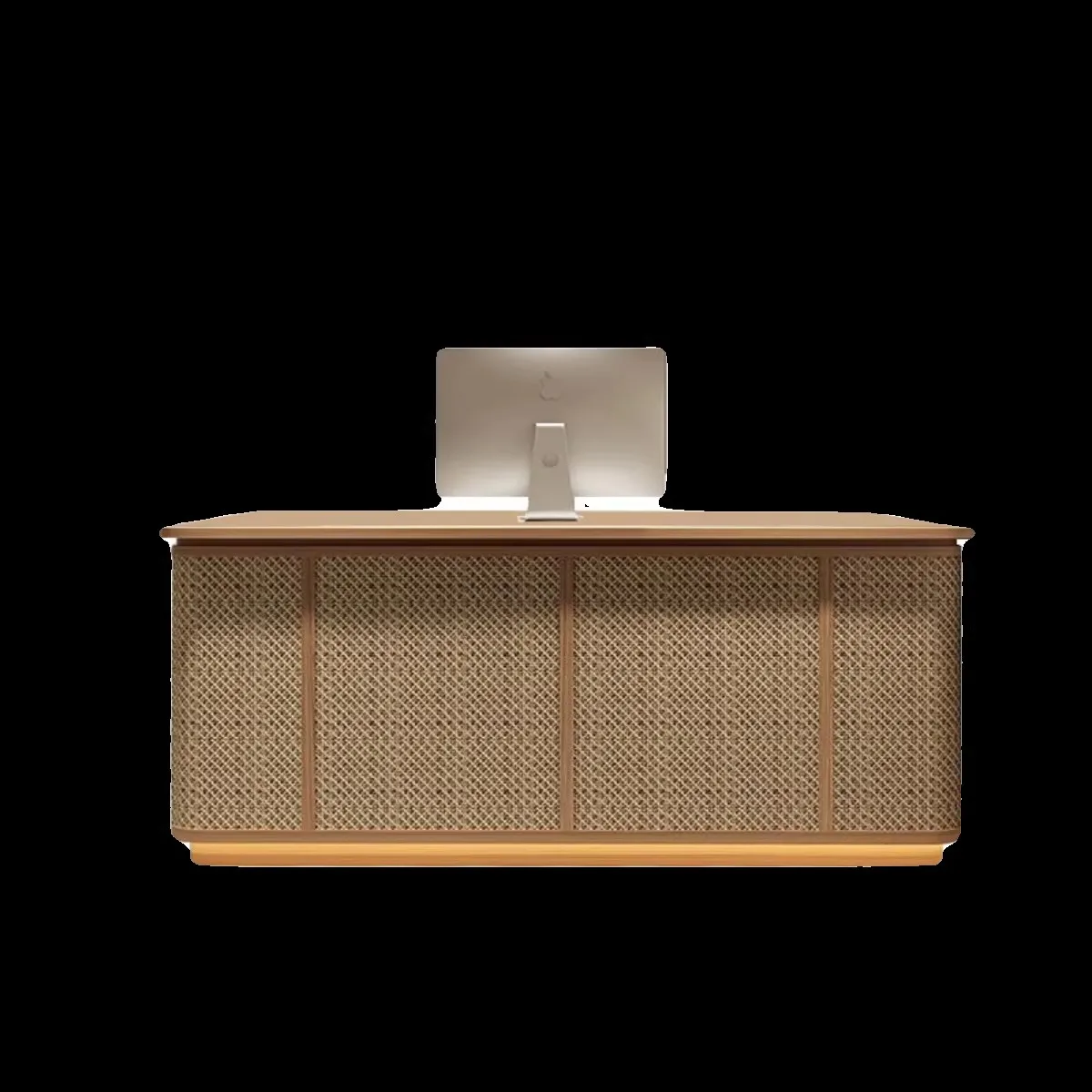 

&c Salon Station Retail Reception Desk Japanese Style Rattan Counter