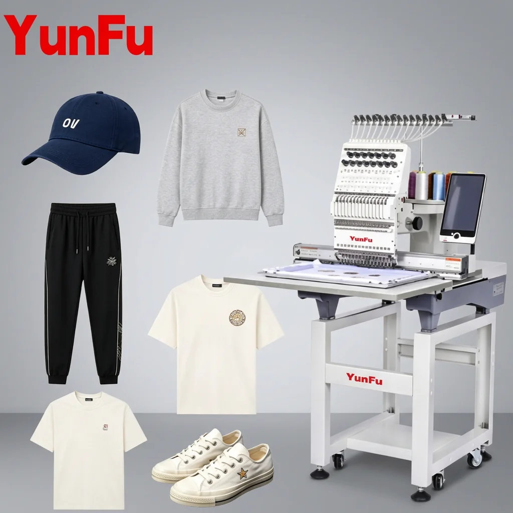 Commercial Endurable Automatic Computerized Single Head 15 Needle Embroidery Machine Cap Embroidery Home Studio Easy Operation