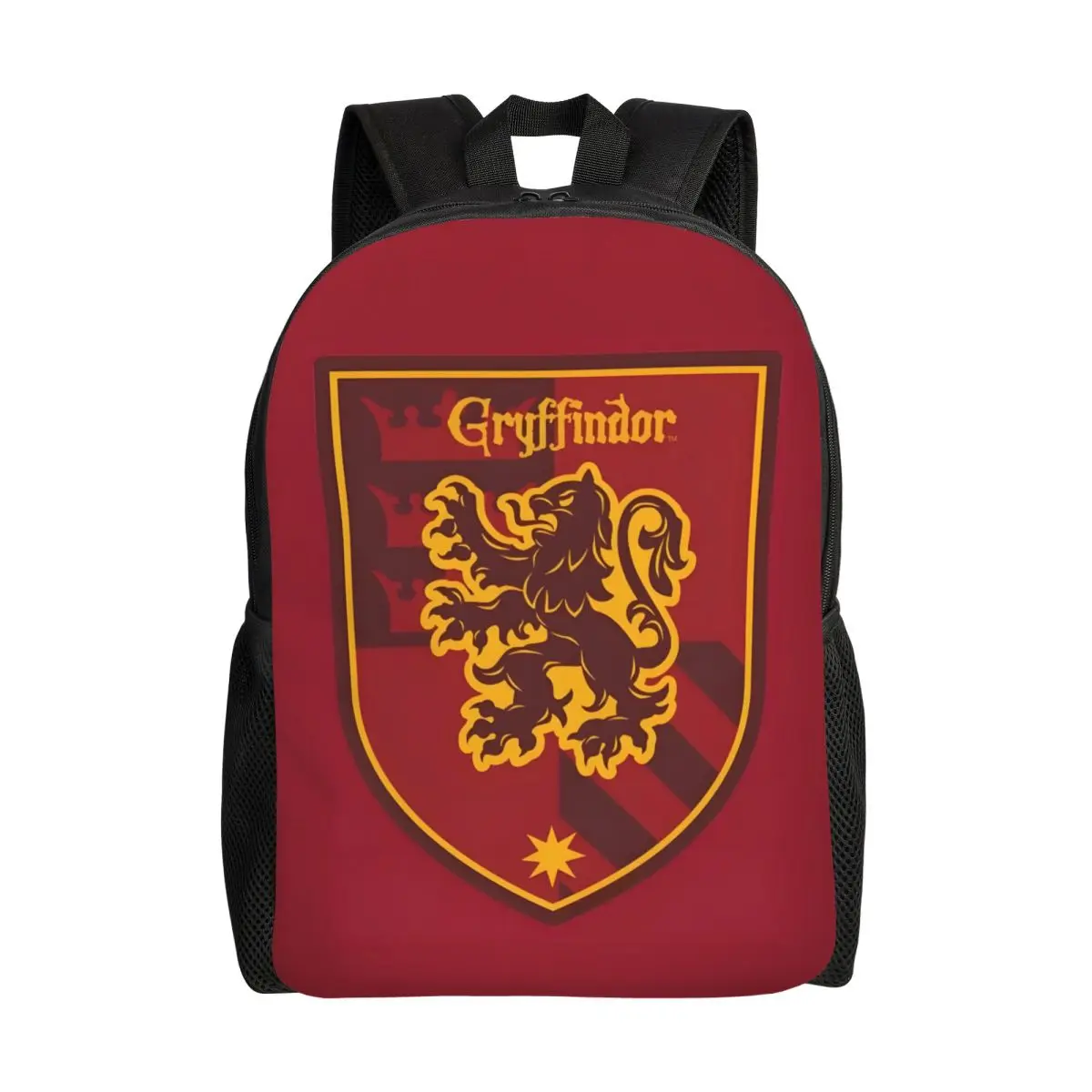 Mochilas personalizadas con estampado 3D de H-Harrys P-Potters Gryffindor para niños y niñas, bolsas de viaje escolares y universitarias, mochila para portátiles de 15 pulgadas