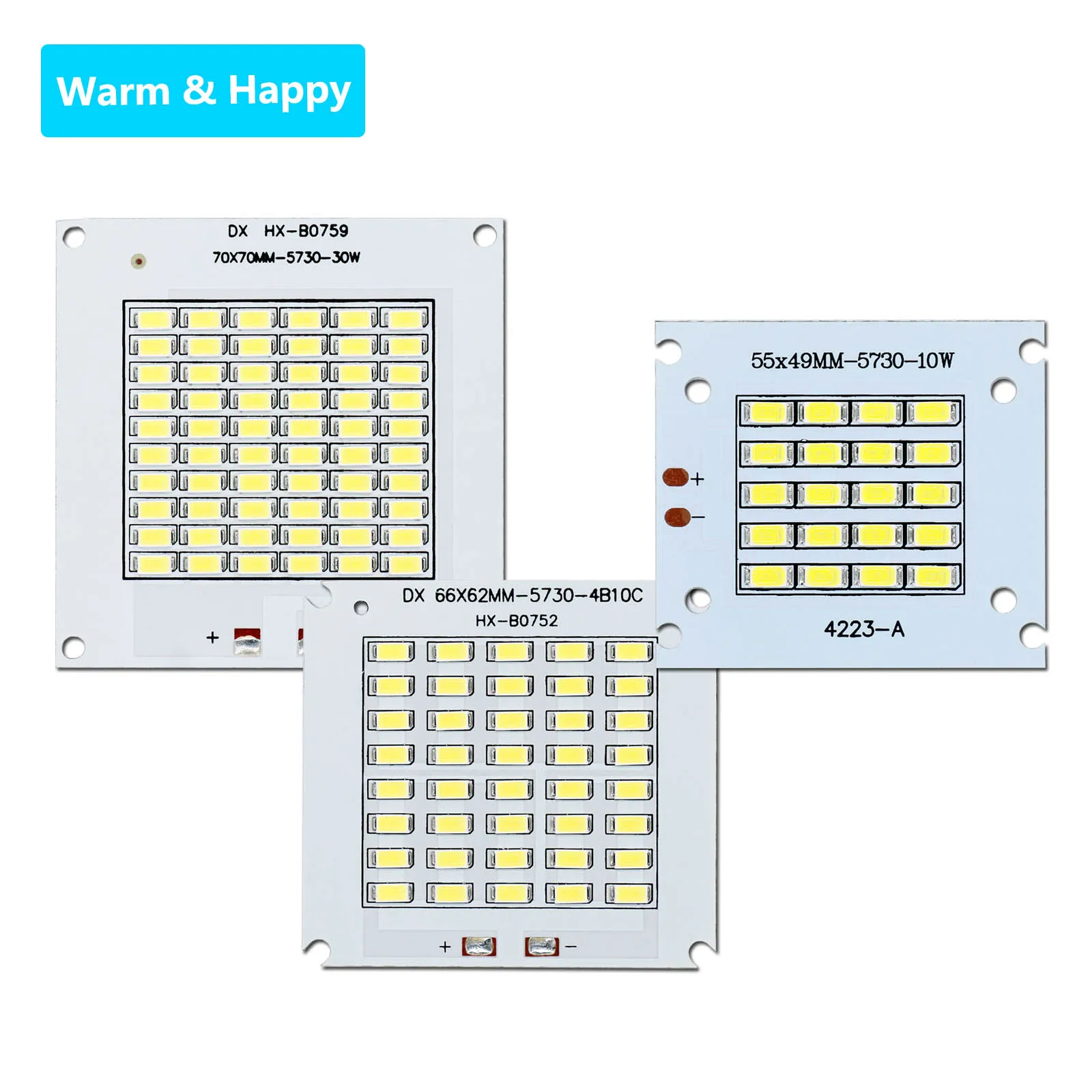 LED Chip Lamp Bead SMD5730 10W 20W 50W 100W 150W 200W DC30-34V For Indoor and Outdoor DIY LED Floodlight Cold White