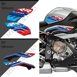 Genouillère précieuse de protection pour moto, poignées latérales, gaz, mazout, kit d'autocollants, BMW S1000RR, S 1000 RR, S1000 M, M1000RR, 2021, 2022, 2023