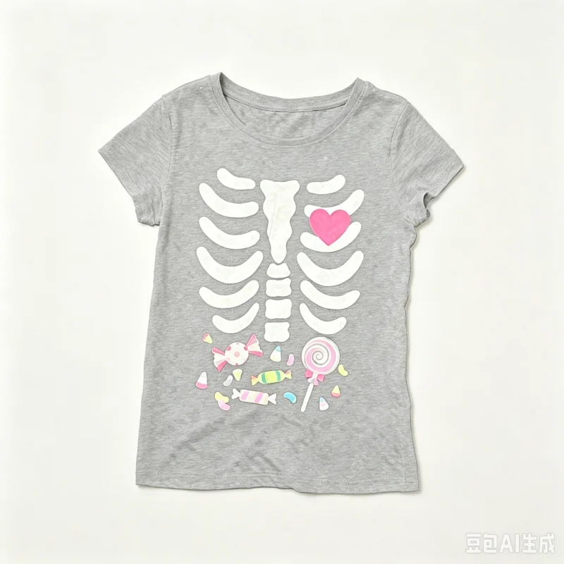 Aesthetic Skull Print Graphics Goth Short Sleeve Streetwear Casual Harajuku Y2k Halloween Gift  2000s Punk Parent-child Tees