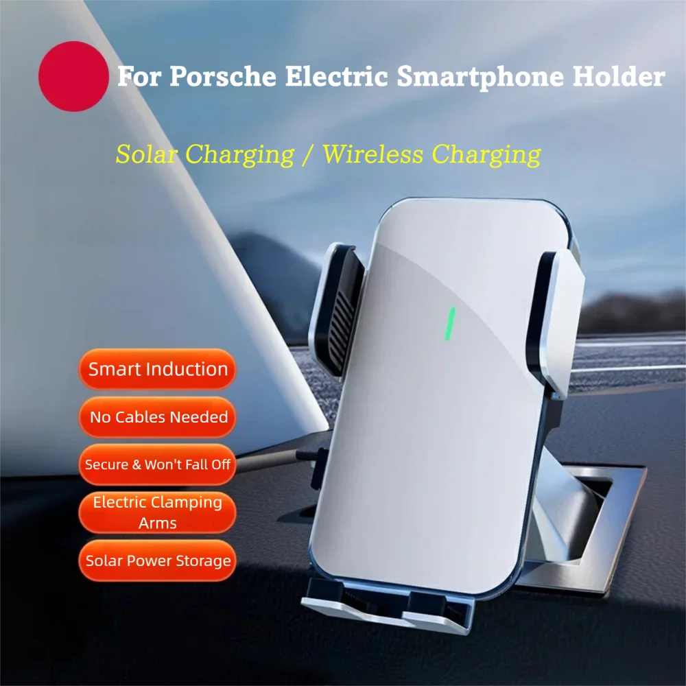 For Porsche 2025 Cayenne Macan Panamera 911 718 Accessories Center Console Air Vent Clip Phone Holder Mount Aluminum Alloy Starr