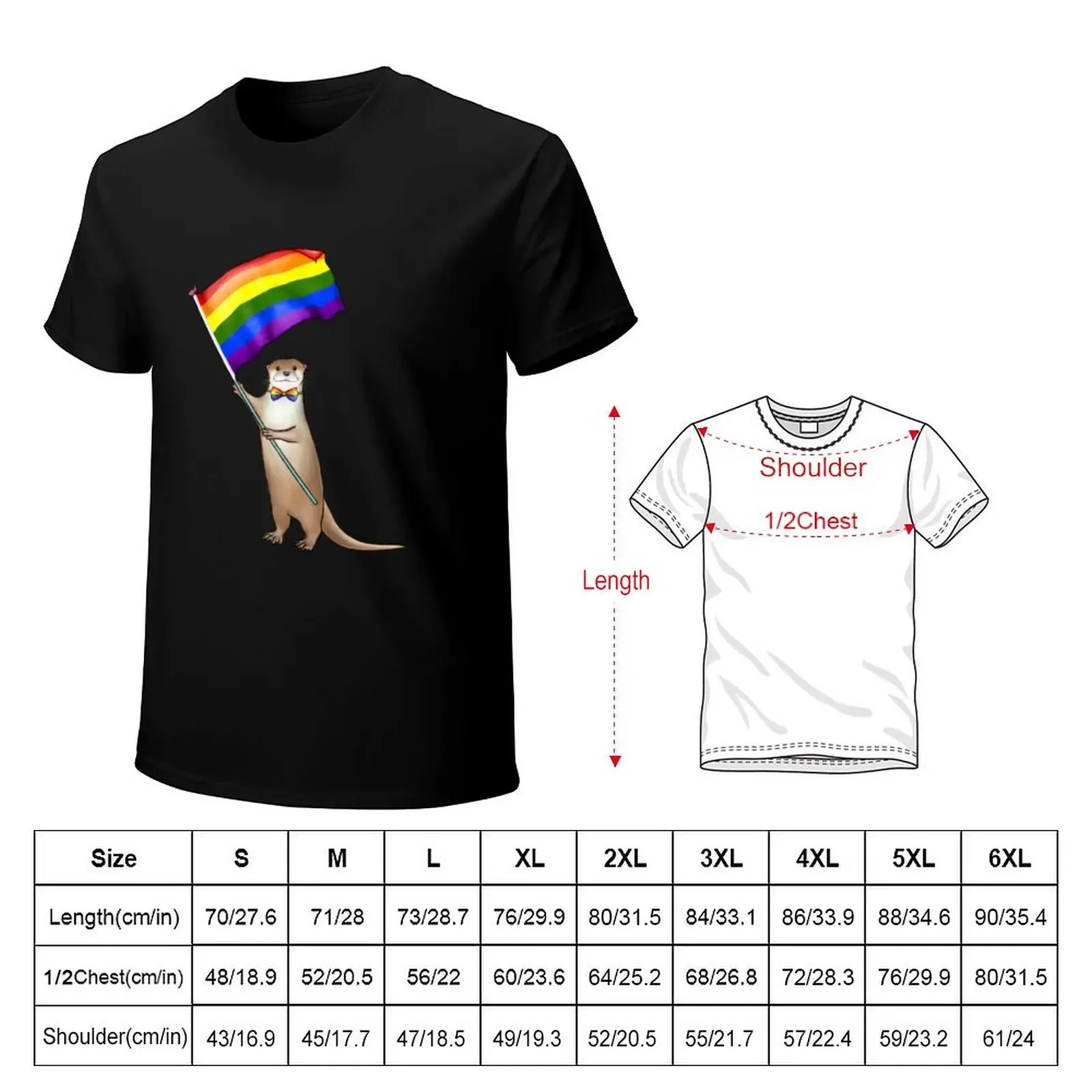 Pride Otter T-Shirt blanks vintage anime shirt shirts men