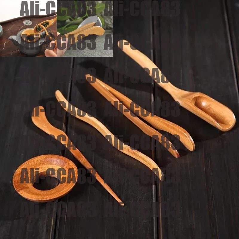 

5 Pcs/set Gongfu Tea Ceremony Utensils Set Bamboo Teaspoons Tea Needle Tweezer Clips Strainer Tong Tube Teaware Ancient Art Tool