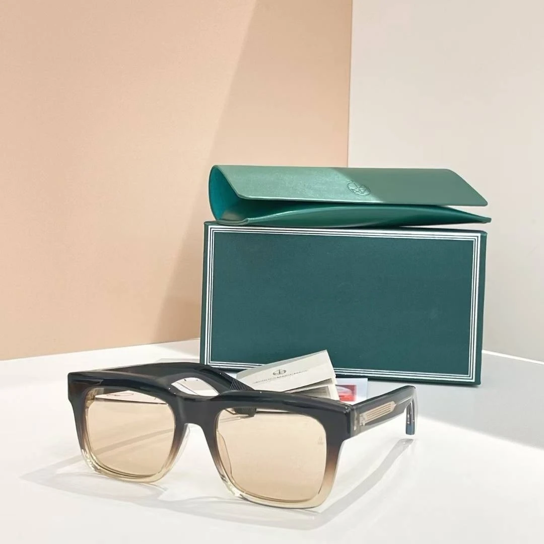 

Luxury Vintage Fashion Trend Handmade JJMM Sunglasses TORINO Retro Square Design Solid Thick Acetate UV400 Unisex A+ Top Quality