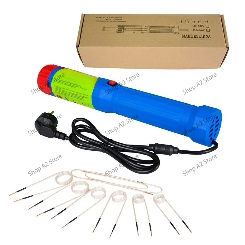 1400W Magnetic Induction Heater Kit Automotive Flameless Heat Induction Heating Machine 3 Coils Car Repair Tool 110V/220V