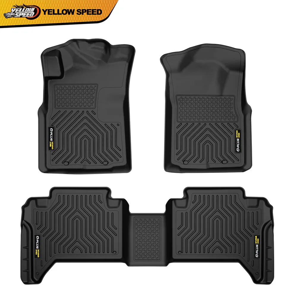 

Car Floor Mats Liners Fit for 2005-2015 Toyota Tacoma Double Cab TPE All-Weather