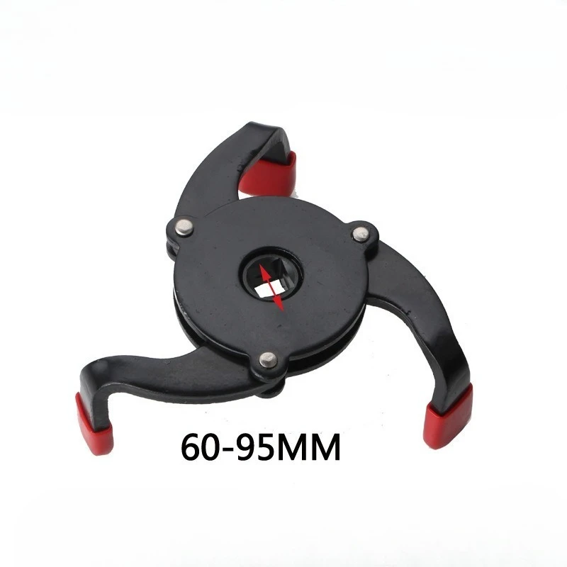 One-way flat three-jaw filter wrench for changing oil filter, engine filter wrench, oil core removal, anti-slip three-jaw