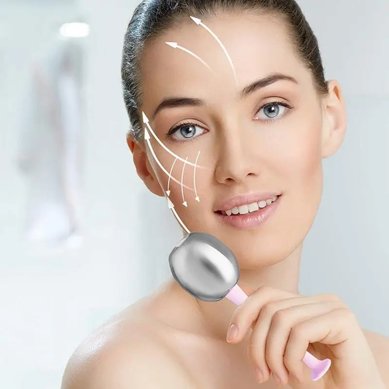 1/2 Stück Edelstahl-Kühlkugeln für Gesichtsbehandlungen, Gesichts-Eiskugeln für Anti-Aging-Gesichts- und Augenmassage, Hautpflegegerät. – Detail 4