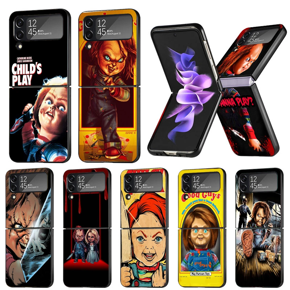 Chucky Child's Play Phone Case For Samsung Galaxy Z Flip6 5G Flip5 Flip4 Flip3 ZFlip 6 3 4 5 Hard PC shockproof Back Cover