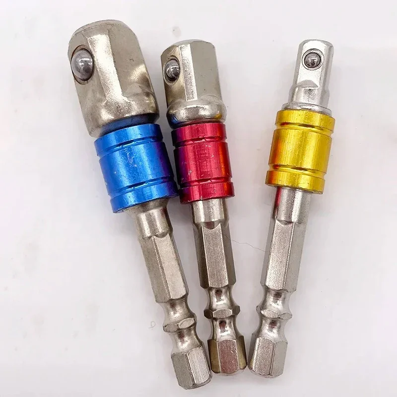 Socket Impact Driver Extension Adapter Extended Converter Electric Drill Hex To High Speed Nut Male Square Wrench Power Tool view 3