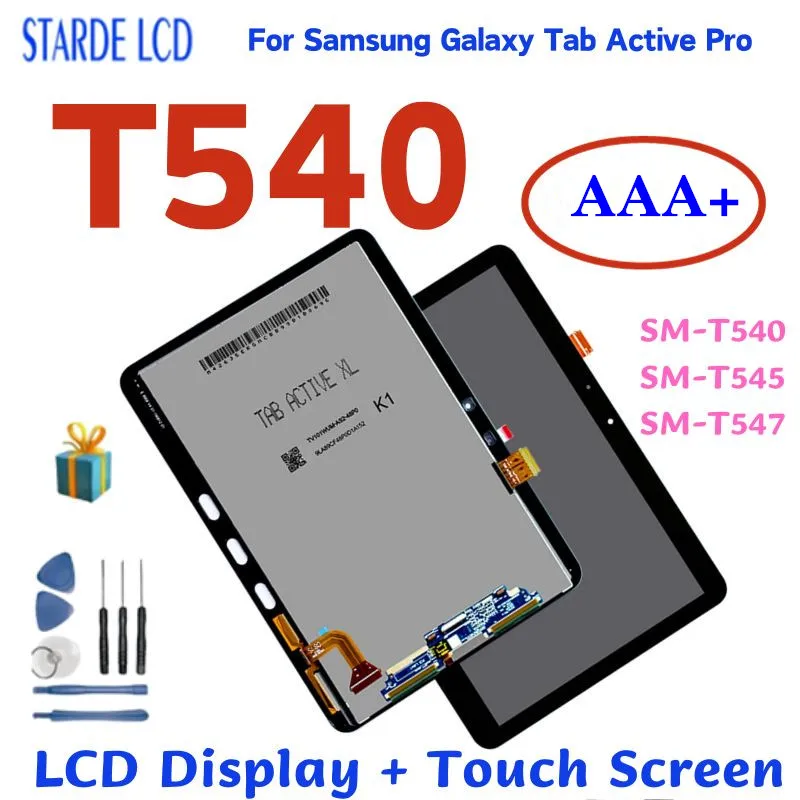 10.1” T540 LCD For Samsung Galaxy Tab Active Pro T540 SM-T540NZKAXAR LCD Display Touch Screen Digitizer Assembly Replacement