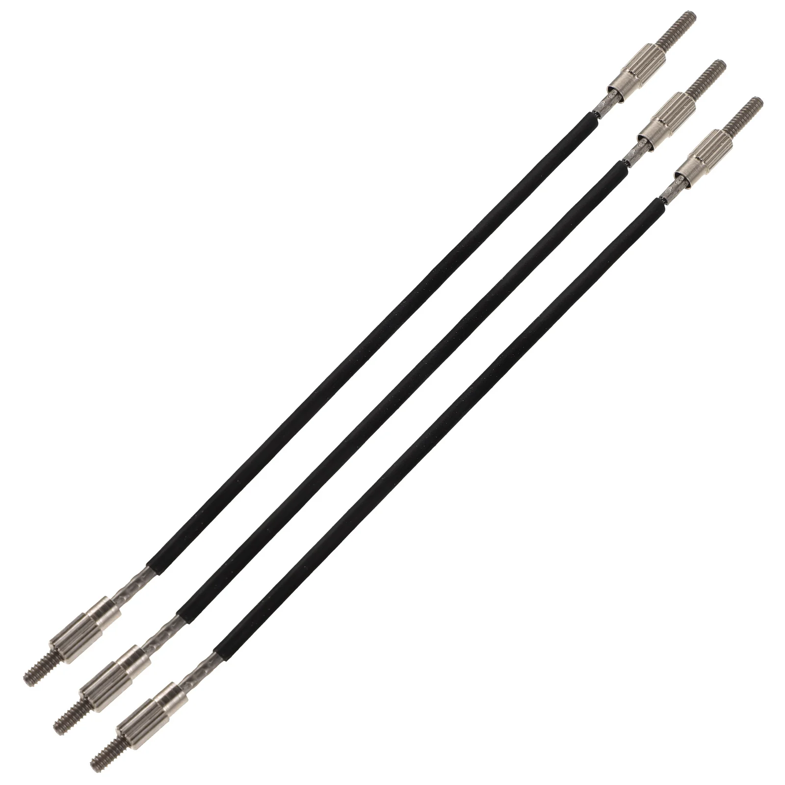 

3 Pcs Tailpiece 4/4 Violin Accessories Cord Steel Wire 4/4 Size Replacement Parts End Tail Gut Strings Accessories