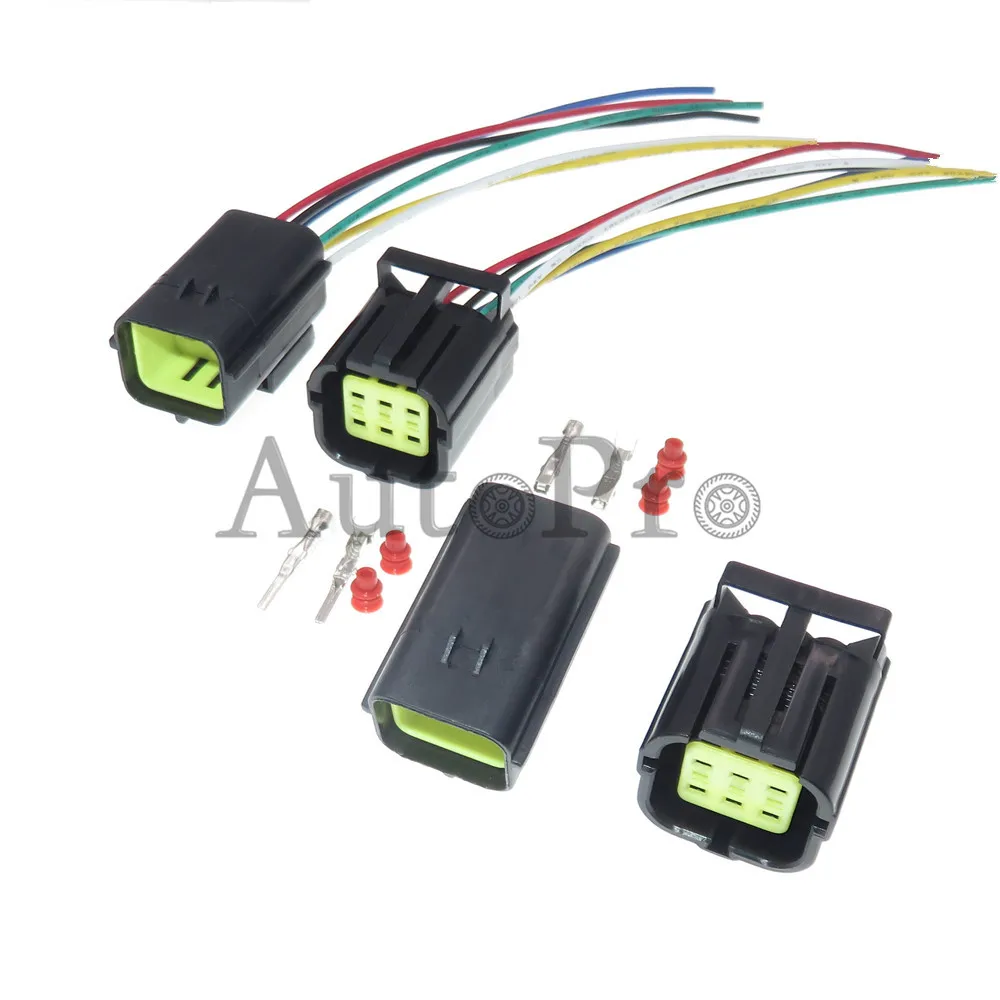 Комплект-из-6-контактных-водонепроницаемых-разъемов-серии-18-для-автомобильных-кабельных-сборок-штекер-гнездо-344265-1-344267-1