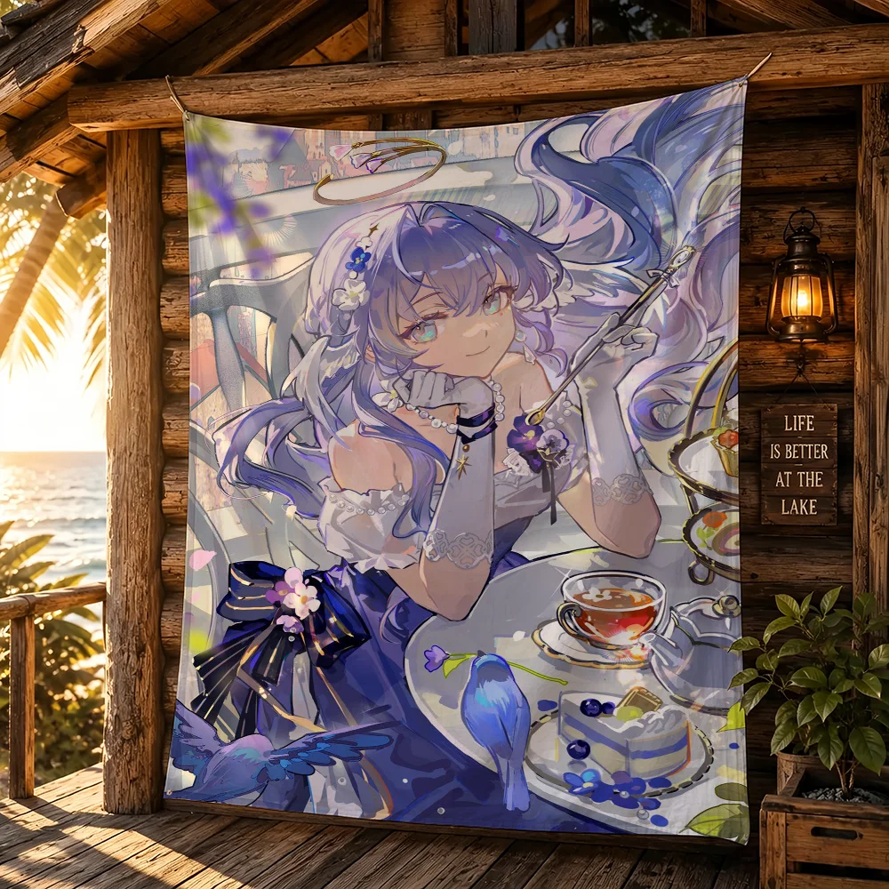 Honkai Star Rail Robin flag Campsite Atmosphere Hanging Banner Outdoor Garage Party Decor Advertising