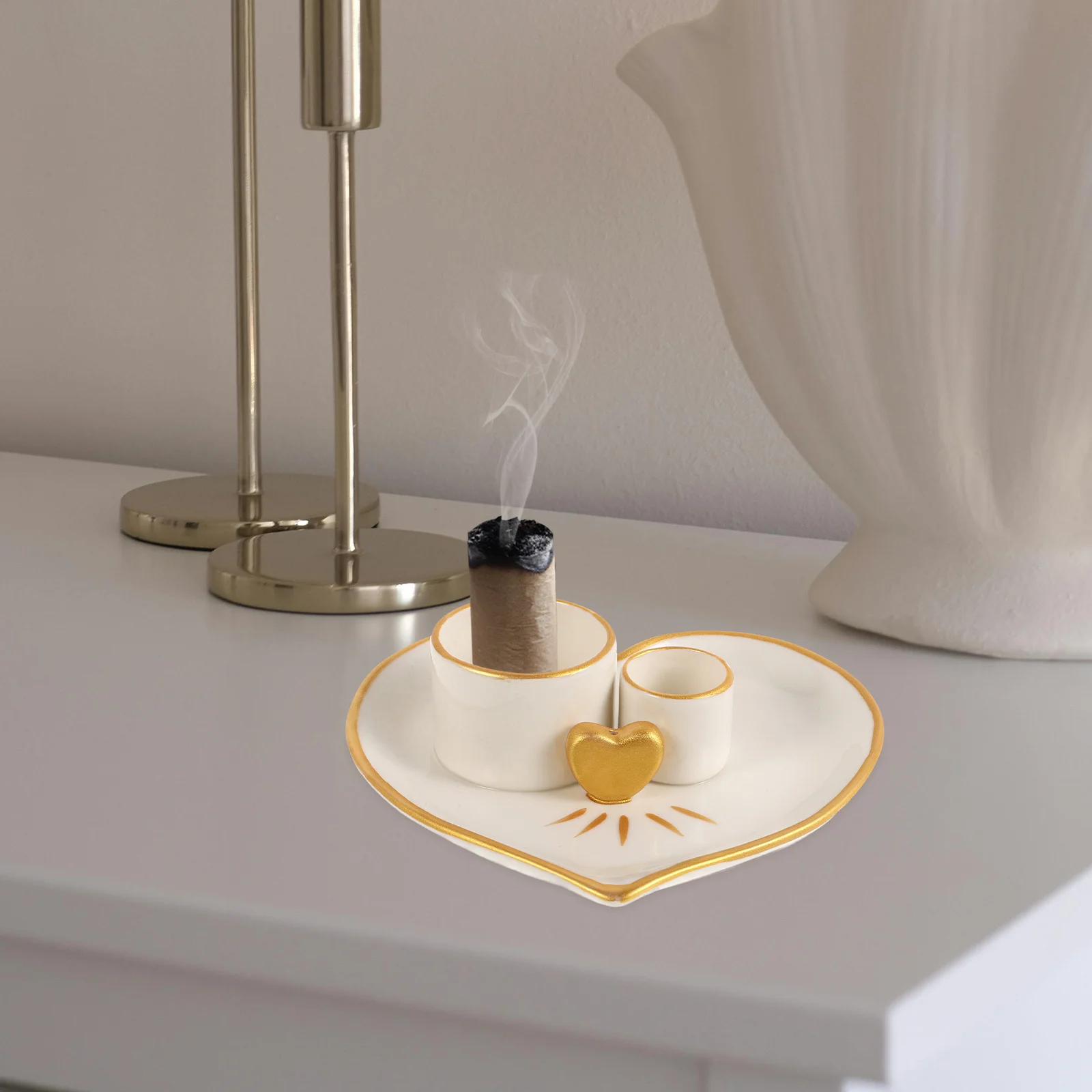 

Ceramic Incense Burner Tray For Sage Stick Holder Taper Burning Home Decor Room Decor Centerpiece Incense Burners