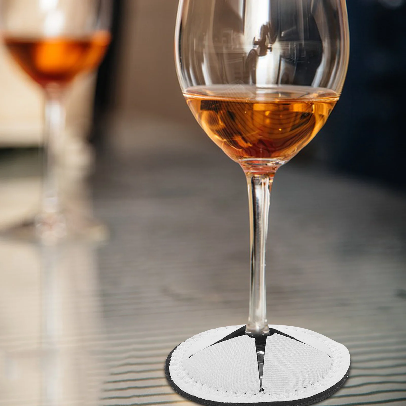 

4Pcs Wine Cup Coasters Heat Transfer Sublimation Blank Round DIY Thermal Transfer Scald Proof Anti Slip Table Mats