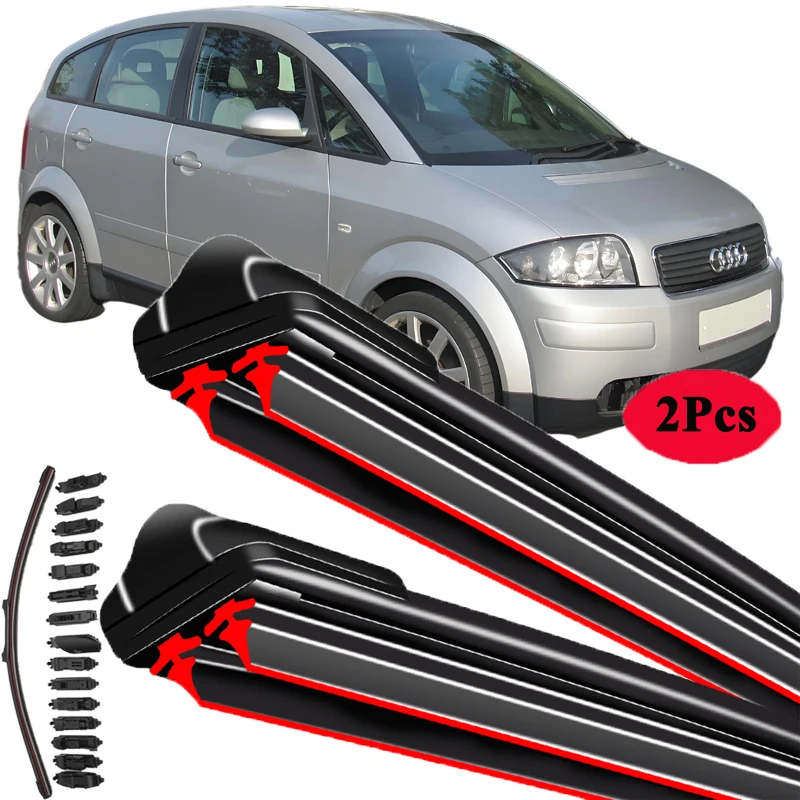 

For Audi A2 2000-2005 Car Windshield Wiper Blade Front Windscreen Brushes Washer Accessories Window Cleaning Replacement Parts