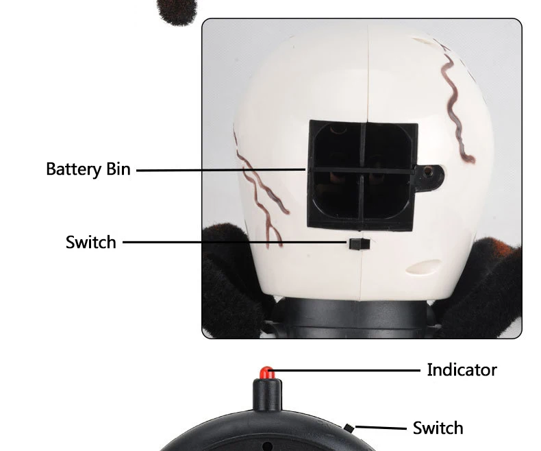 High Simulation RC Tarantula Spider Remote Control Animal Eye Flash Light Trick Terrifying All Round Walking Spider