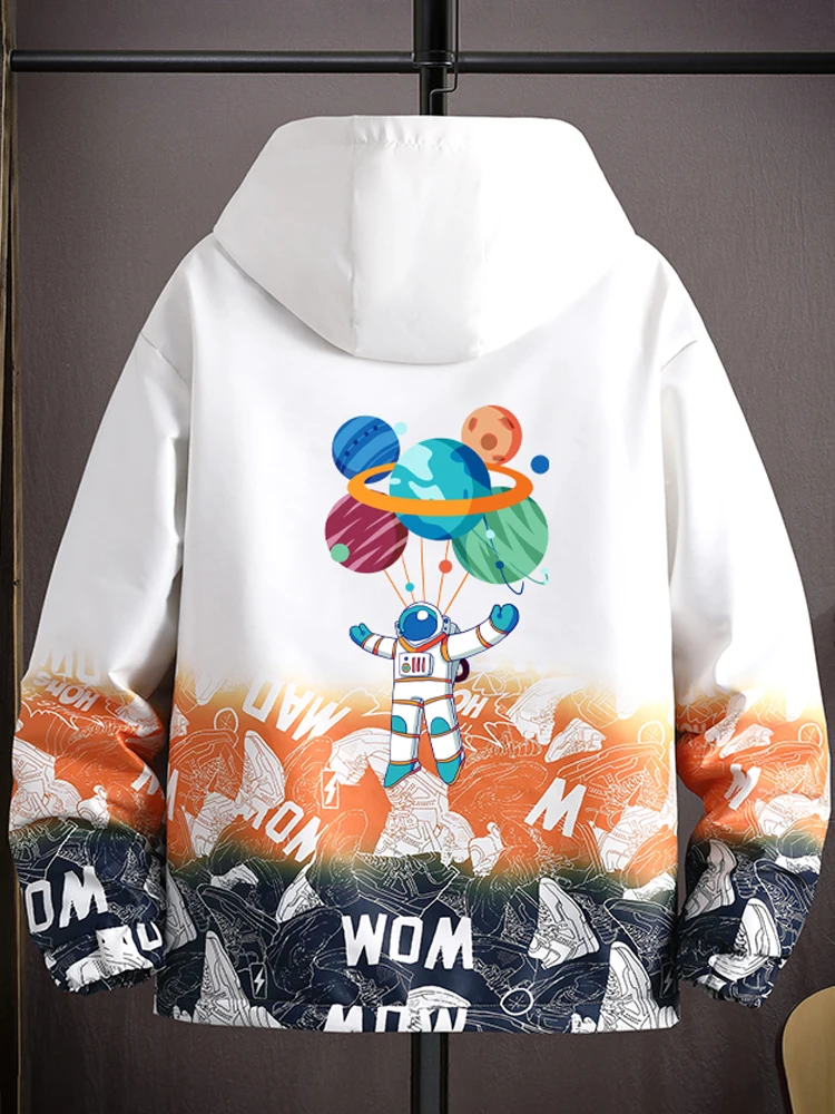 

Повседневная модная молодежная куртка из полиэстера для мужчин, весенне-осенняя рабочая одежда, повседневная верхняя одежда, модная универсальная куртка