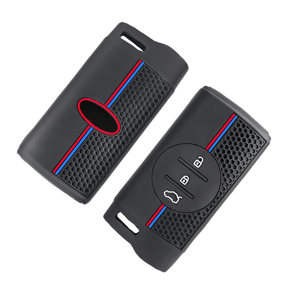 Silicone Remote Key Case Cover Keychain Car Accessories for Chery Tiggo 7 Pro Tiggo 8 Tiggo 2 Pro 3x 5x Exeed 2020 2021 2022