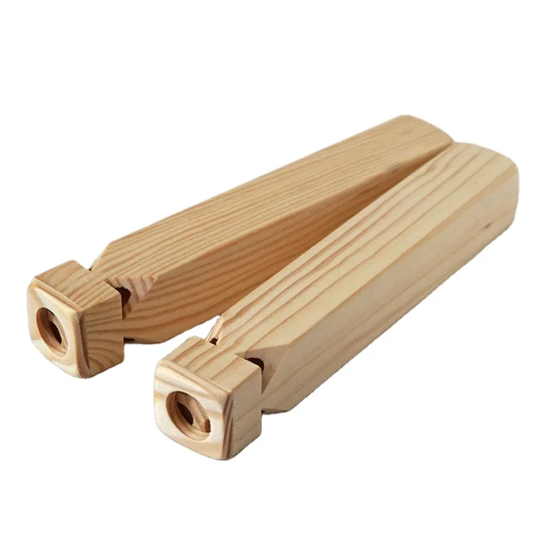 Educational Music Instrument funny Wooden Whistle Thomas toy Solid Wood Train Whistle 4 Tone for kids