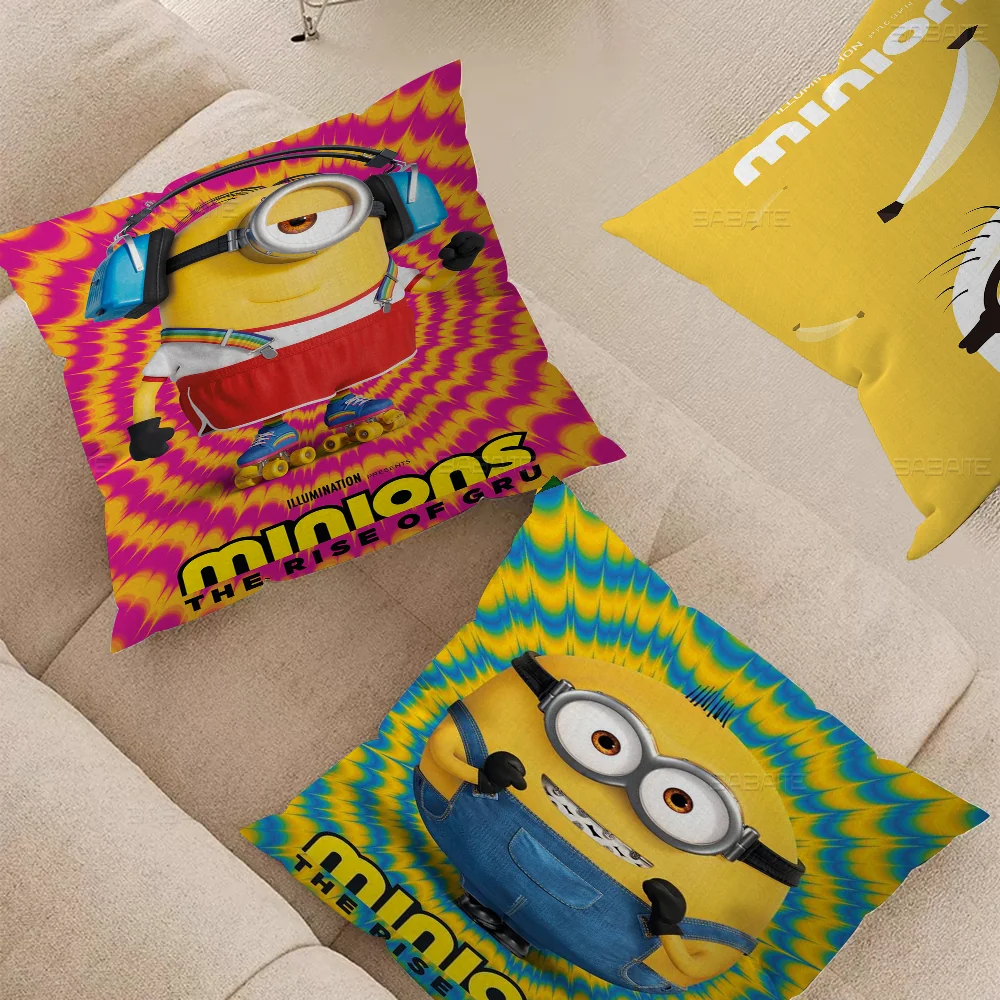 

Cute Cartoon Banana Yellow Cushion Cover Car Throw Pillow Case For Sofa Car Christmas Gift 40x40cm 45x45cm