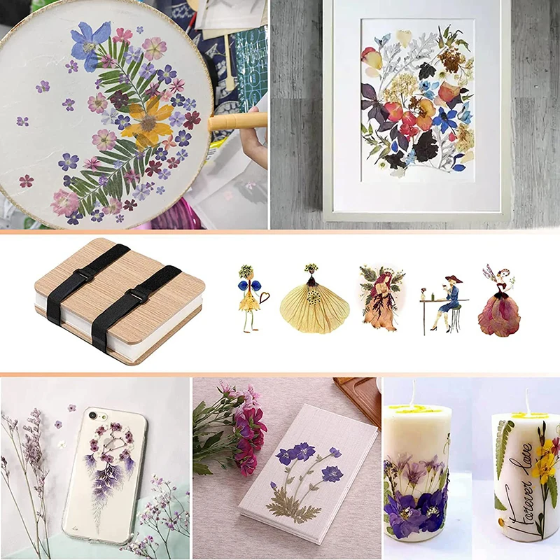 Leaf Pressing Kit DIY Press Flower Machine Tool Nature Wooden Dried Book Drying Preservation DIY Flower Preservation Crafts