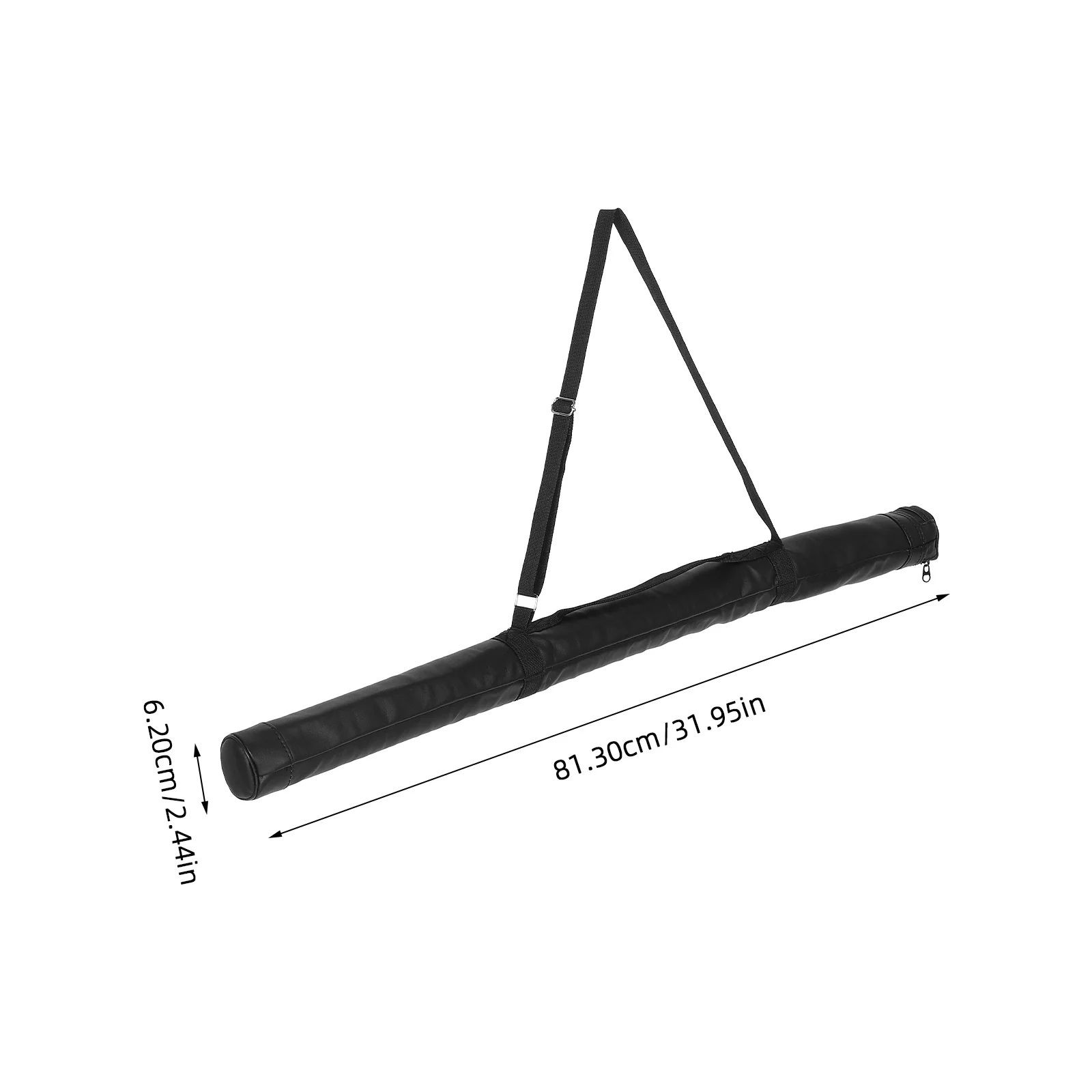 Baseball Bat Carrier Bag Portable PU Material Shoulder Strap Adjustable Storage Baseball Stick Organizer Large Capacity Bat