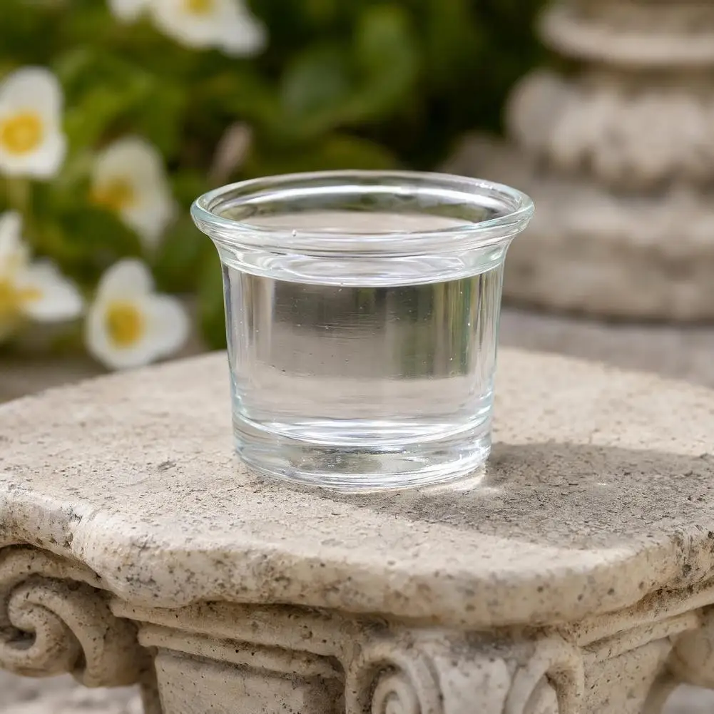 Glass Bird Feeder Cup Canary Feeder Replacement Cup Glass Bird Feeder Replacement Cups Weatherproof Hanging for Hummingbirds