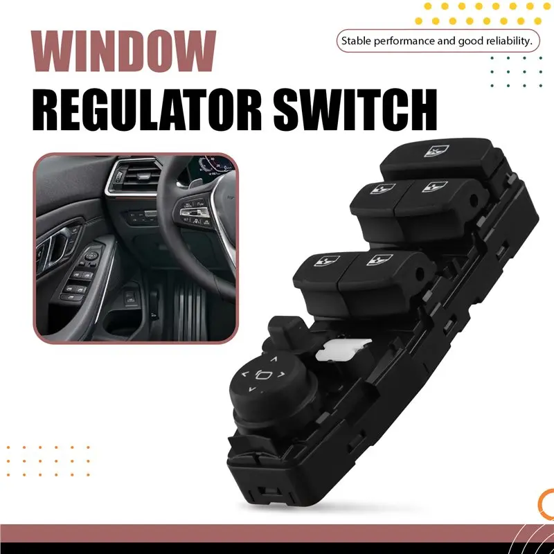 

ABXN-Front Driver Window Regulator Switch Power Window Control 61316832727 For BMW 5 Series Touring G31