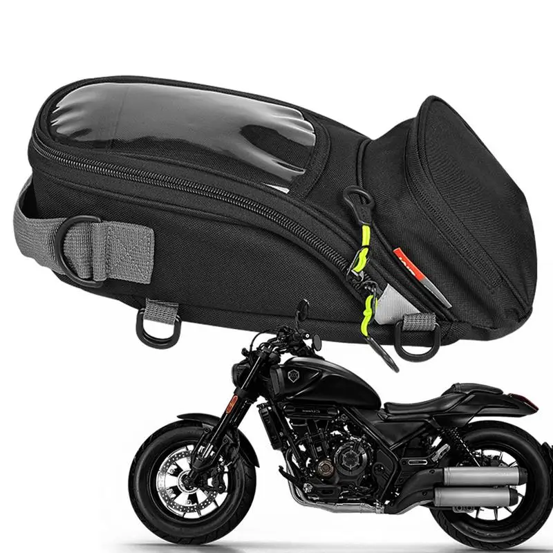 

Strong Magnetic Motorcycle Tank Bag Men Motorbike Saddle Single Bag Touch Screen For Phone Large Capacity