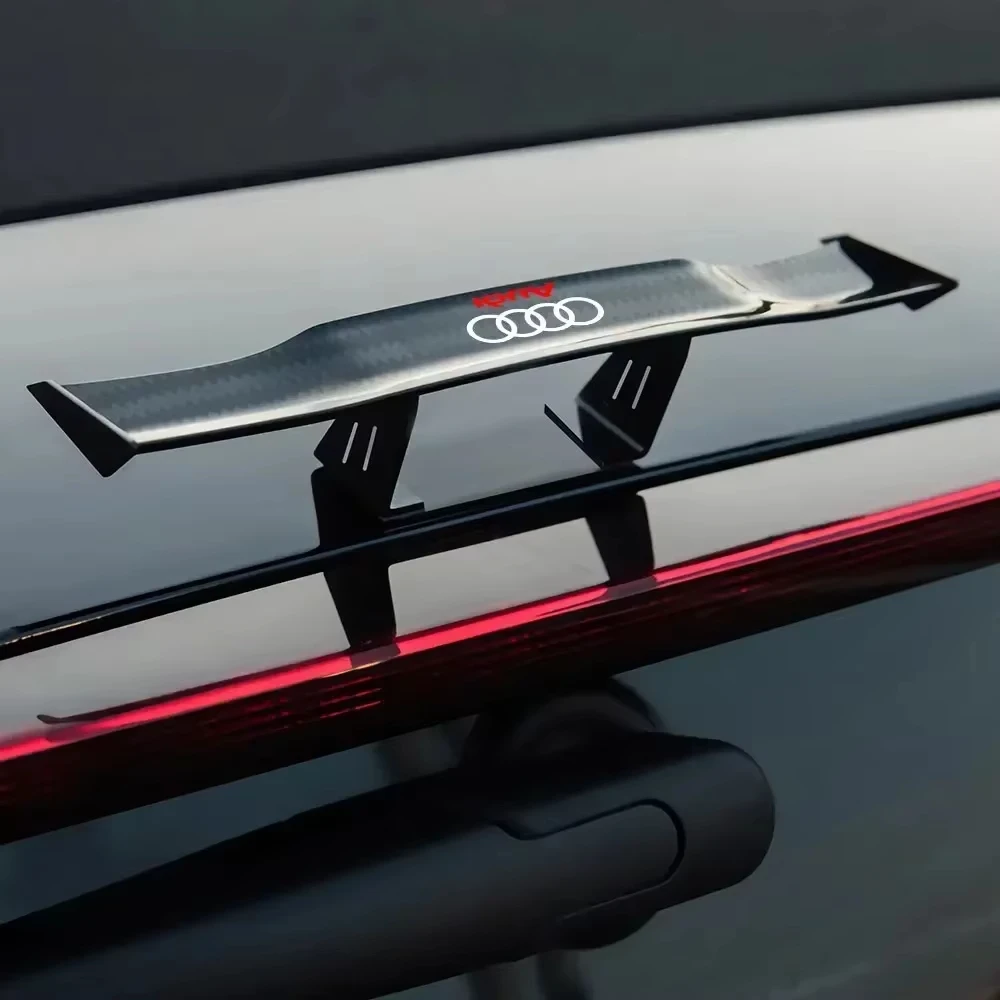 1Pcs Car Tail Wing Modified Trunk Spoiler Air Deflector Decoration For Audi Sline Q7 Q5 S4 S5 A6 C7 TT Q4 RS A3 A5 A4 A1 A7 - view 6