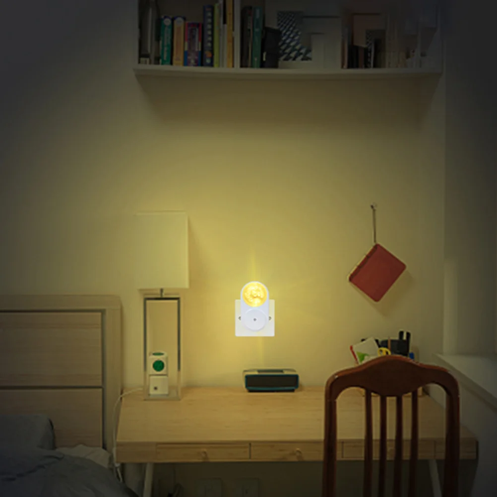 

2pcs Plug-In Night Light Dusk To Dawn Sensor Auto On Off Wall Plug Led Nightlight For Home Warm Light Security Small Night Lamp