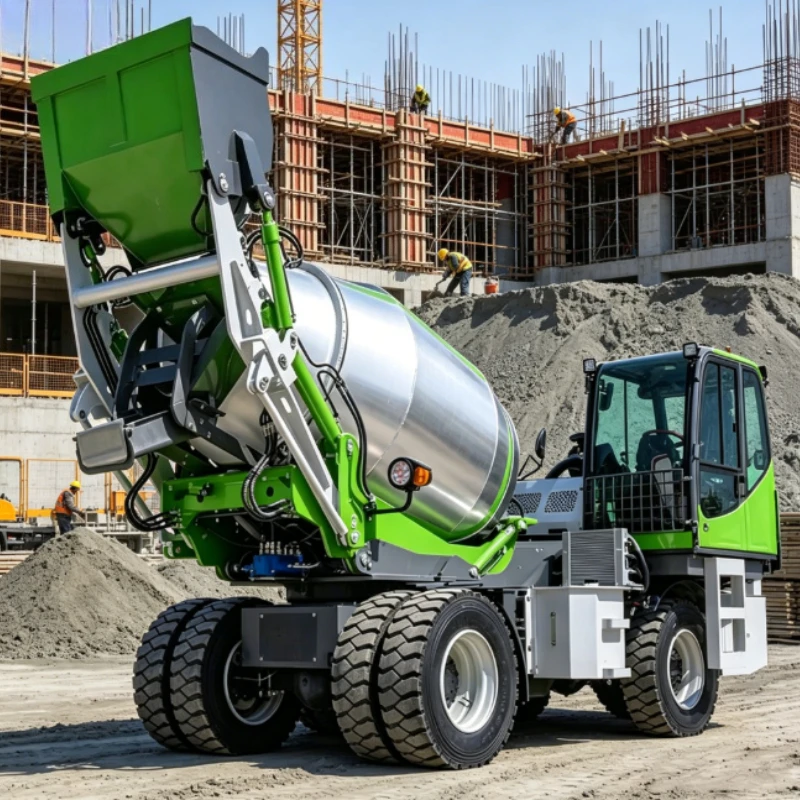 Customized Self Loading Concrete Mixer Truck Prime Grade Clear View Cabin Comfortable Driving 6 Cubic Meter Parts