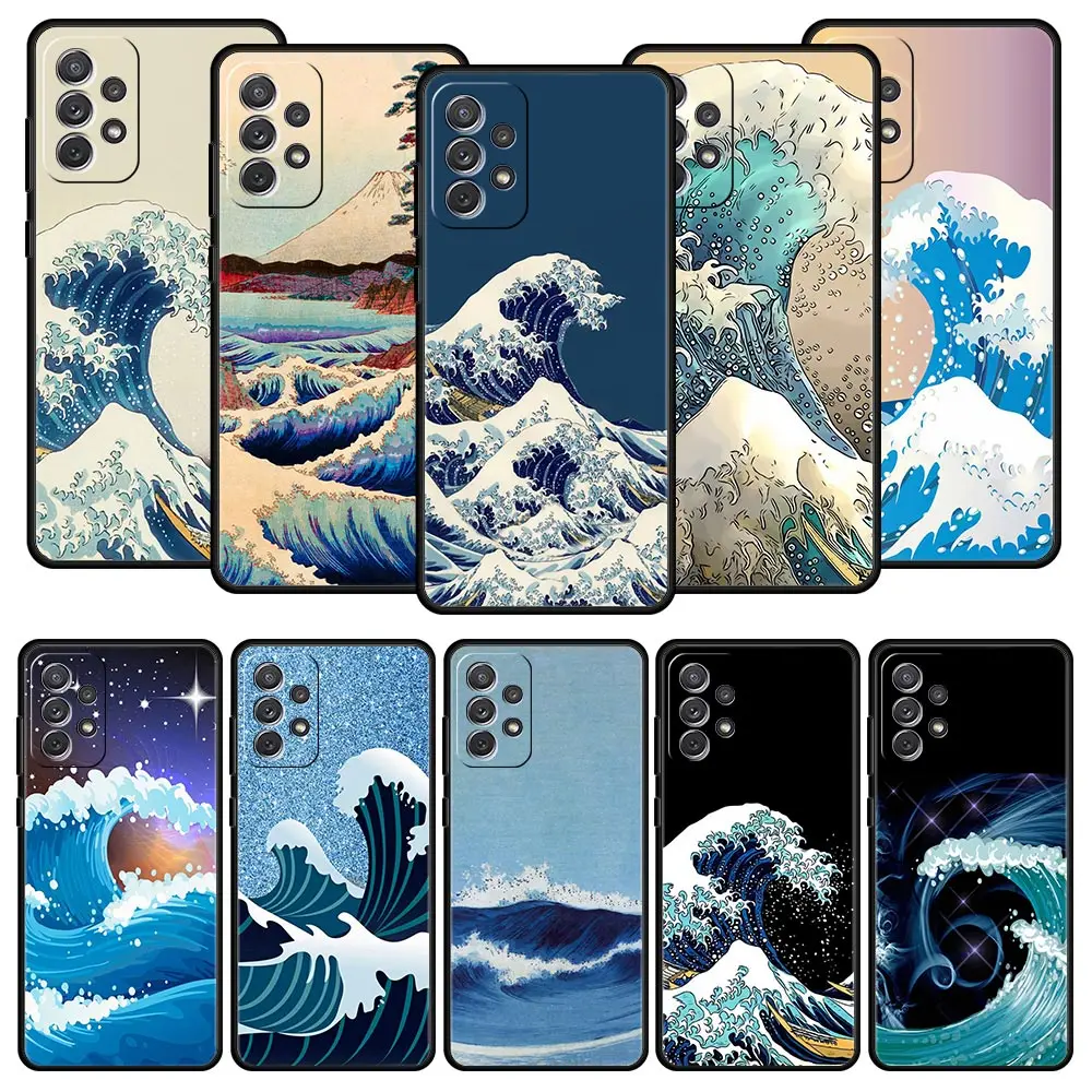 The Big Wave of kanagawa Phone Case For Samsung Galaxy A73 A53 A33 5G A13 A23 A21s A03 A11 A31 A41 A51 A52 A71 M21 M31 A01 Cover