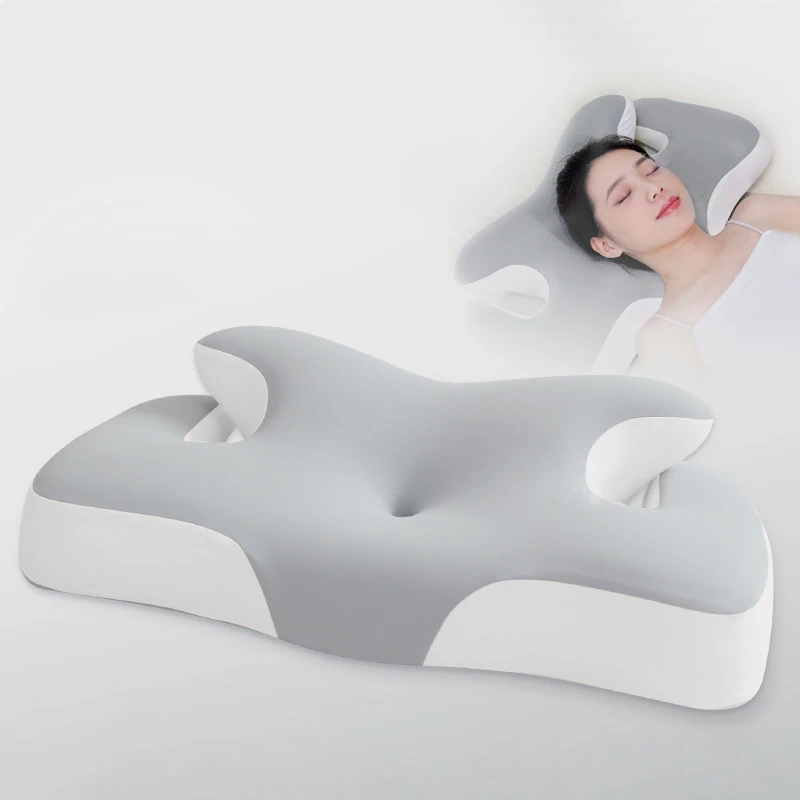 

Contoured Support Pillows Neck Pillow 2 in 1 Ergonomic Contour Orthopedic Pillow for Neck Pain Memory Foam Cervical Neck Pillow