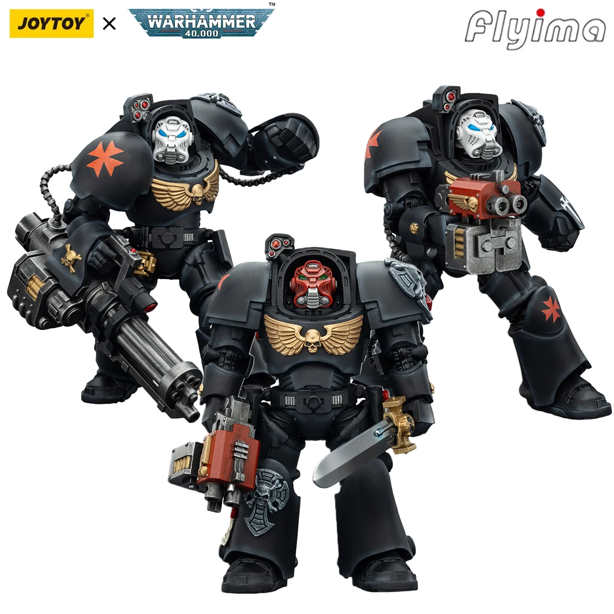 

[Pre-order]JOYTOY Warhammer 40K 1/18 Action Figure Black Templars Terminator 3PCS Anime Military Model