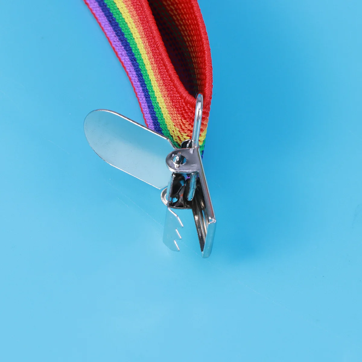 

Rainbow Suspenders 2.5X65Cm Colorful Striped Adjustable Clip-On Pants Holder For Men Boys Halloween Party Costume