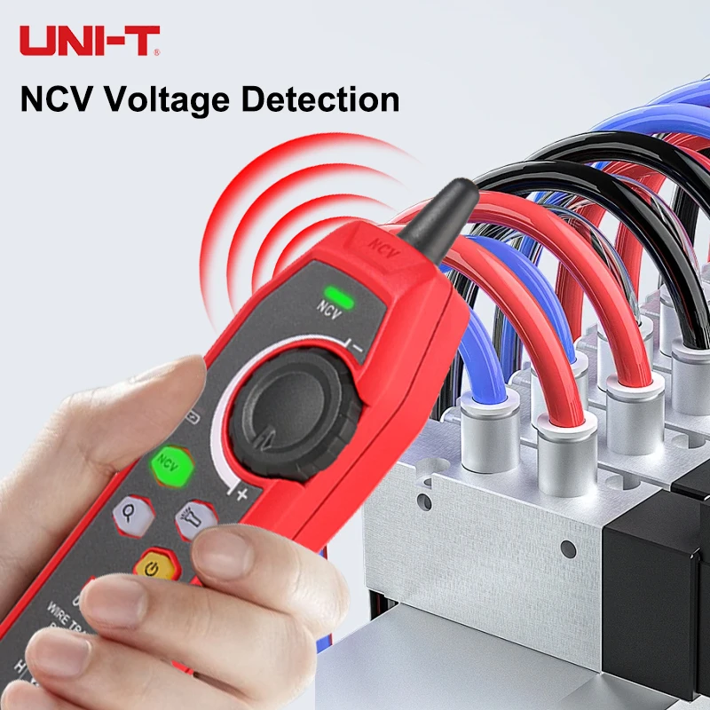 UNI-T Network Cable Tester, RJ45 RJ11 Wire Tracker with NCV Flashlight Lithium Battery for LAN & Telephone Line Repair